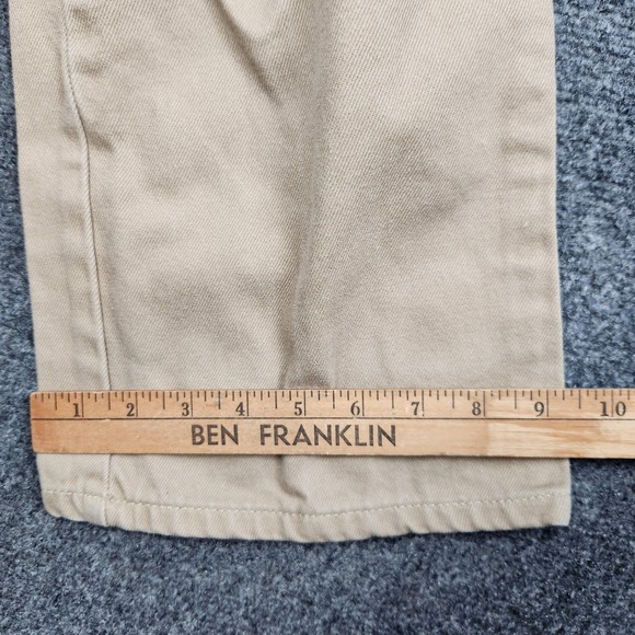 VTG Rockies Jeans Womens 16 Long Beige High Rise Relaxed Straight Western Denim - Picture 8 of 9